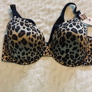 BRA- beautiful animal print bra size 42D, new!
